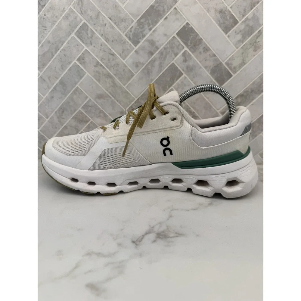 On Running Cloudrunner 2 Running Shoes Womens 8.5 Undyed Green Lace Up Sneakers